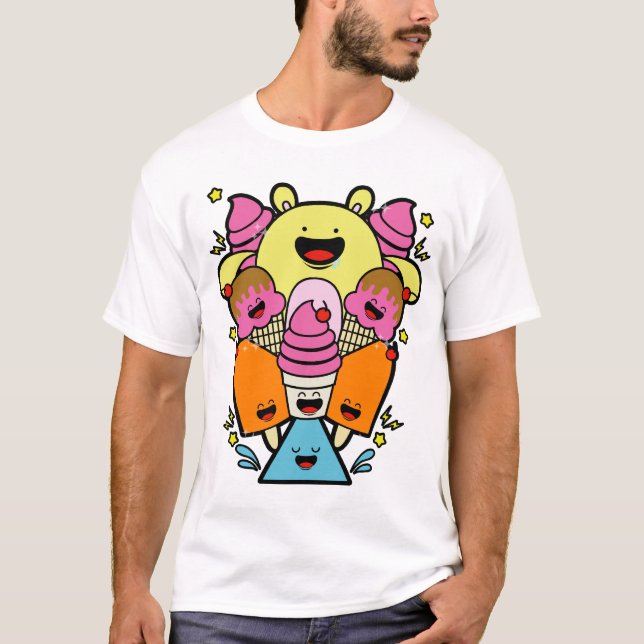 Happy Characters T-Shirt (Front)