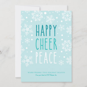 Happy Cheer Peace Holiday Card