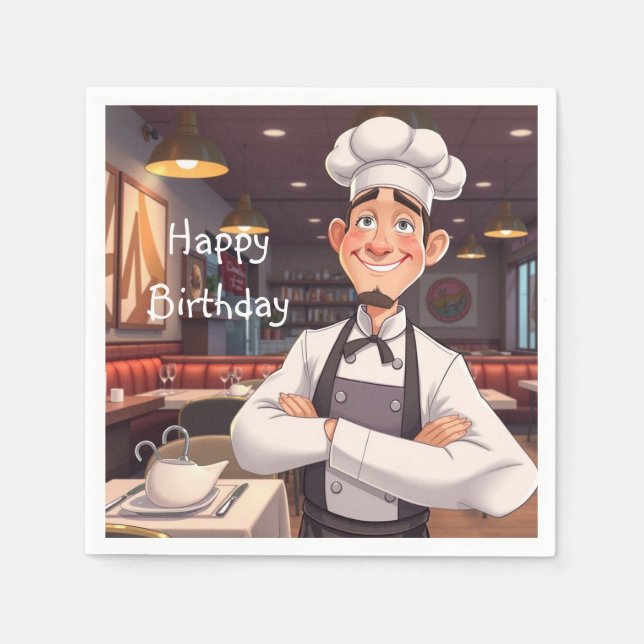 Happy Chef Napkin (Front)