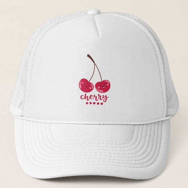 Happy Cherry Trucker Hat (Front)