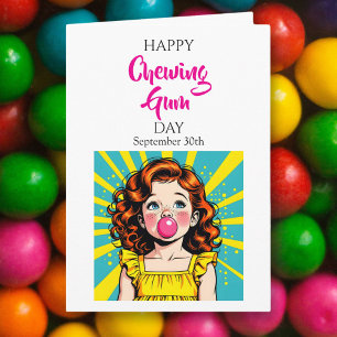 Happy Chewing Gum Day! September 30th Card