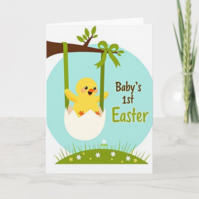 Happy Chick Easter Card (Front)