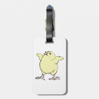 Happy Chick Luggage Tag