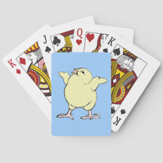 Happy Chick Playing Cards
