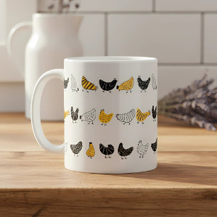 Happy Chicken Country Farm Animal Pattern Coffee Mug