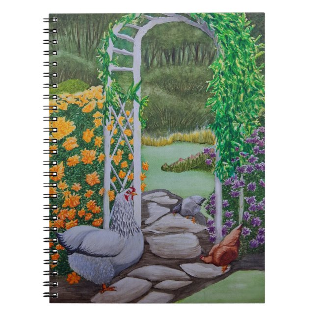 Happy Chicken Park Notebook (Front)