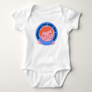 Happy Child Carrying a Frame with Phrase Baby Bodysuit