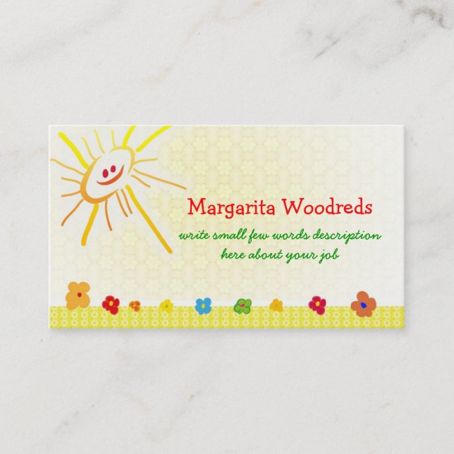 happy children business card (Front)