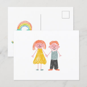 Happy children's kids day Small Hands, Big Dreams Postcard