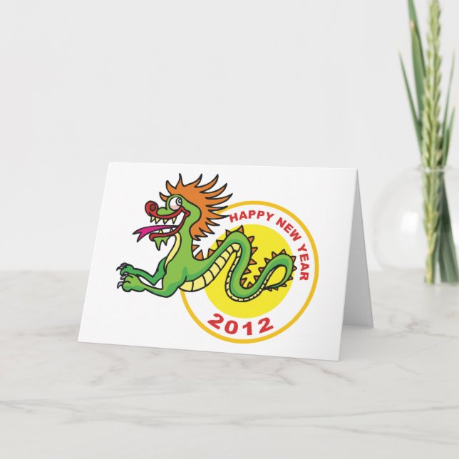 Happy Chinese New Year 2012 Holiday Card (Front)