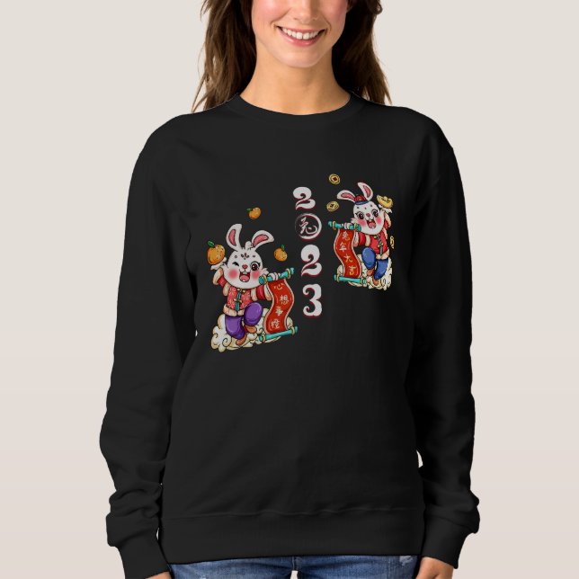Happy Chinese New Year 2023 Year Of The Rabbit Kid Sweatshirt (Front)