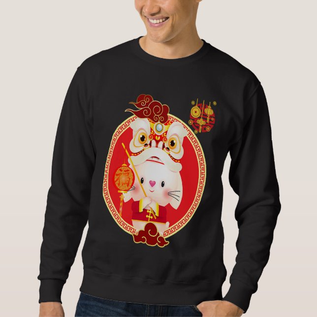 Happy Chinese new year 2023 year of the rabbit zod Sweatshirt (Front)