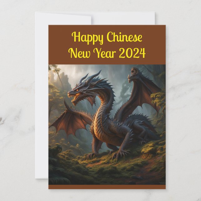 Happy Chinese New Year 2024 Holiday Card (Front)