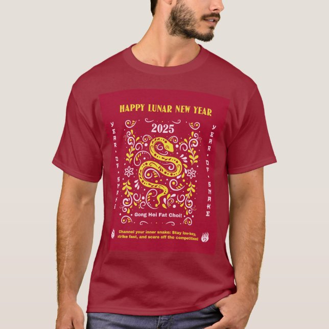 Happy Chinese New Year 2025 T-Shirt (Front)