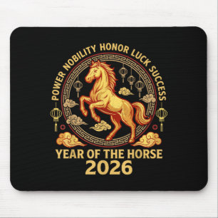 Happy Chinese New Year 2026 Year Of The Horse 2026 Mouse Pad