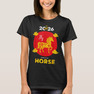 Happy Chinese New Year 2026 Year Of The Horse  T-Shirt