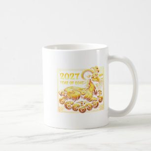 Happy Chinese New Year 2027 - Lunar New Year Goat Coffee Mug