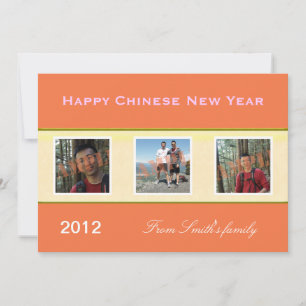 Happy Chinese New Year family photo greeting cards