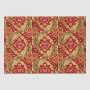 Happy Chinese New Year modern asian pattern Tissue Paper