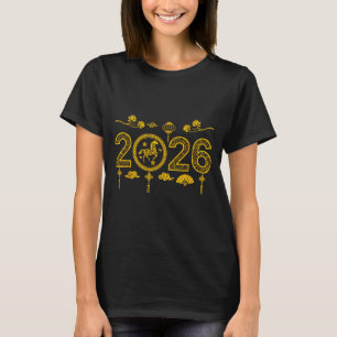 Happy Chinese New Year Of The Horse 2026 Lunar Out T-Shirt