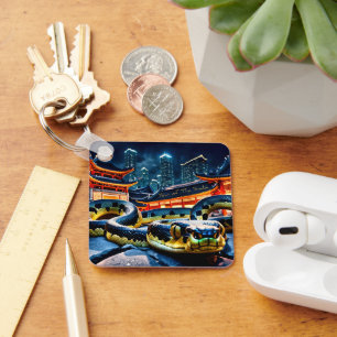 Happy Chinese New Year Snake 2025 BSqK Key Ring