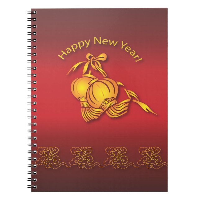 Happy Chinese New Year! Spiral Notebook (Front)
