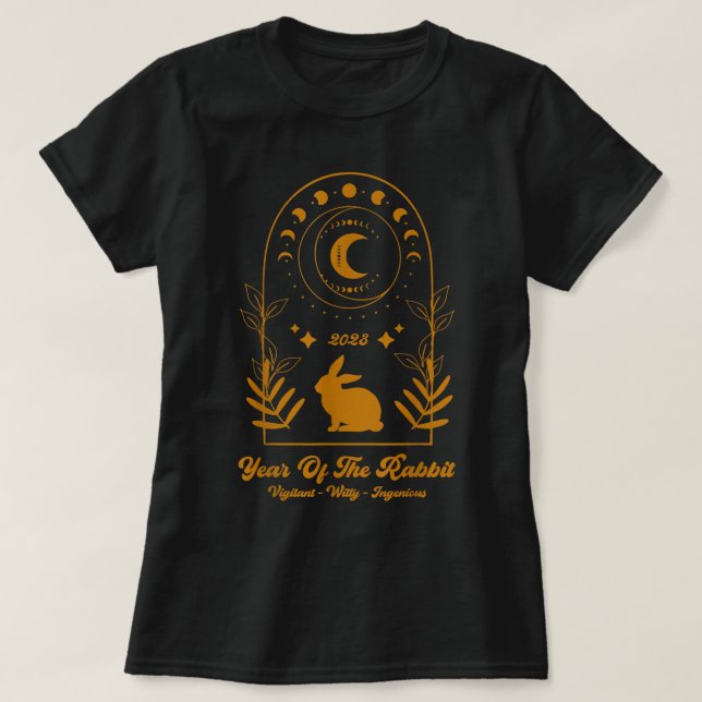 Happy Chinese New Year Year Of The Rabbit 2023 Hor T-Shirt (Design Front)