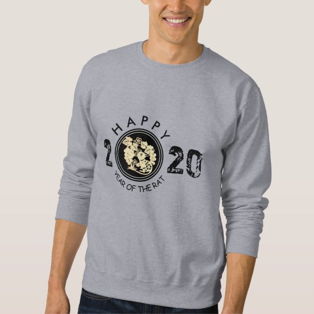 Happy Chinese Rat New Year 2020 Men Sweatshirt 4 (Front)