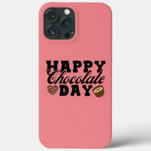 Happy Chocolate Day, Chocolate Lover's Joyful iPhone 13 Pro Max Case