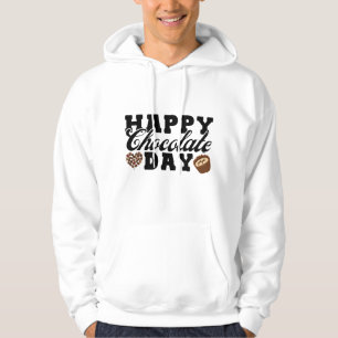 Happy Chocolate Day, Chocolate Lover's Joyful Hoodie