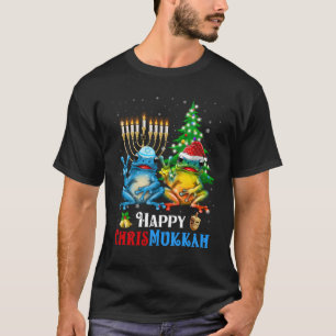 Happy Chrismukkah Christmas Hanukkah Frog T-Shirt