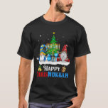 Happy Chrismukkah Gnomes Christmas and Hanukkah T-Shirt<br><div class="desc">Happy Chrismukkah Gnomes Christmas Hanukkah Jewish Holiday Tee great gift for women,  men,  mum,  dad,  grandma,  grandpa,  kids for Christmas Party,  Hanukkah Party.</div>