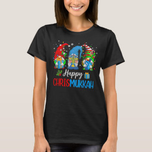 Happy Chrismukkah Gnomes Merry Christmas and Happy T-Shirt
