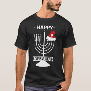 Happy Chrismukkah Hanukkah Christmas Jewis Santa T-Shirt