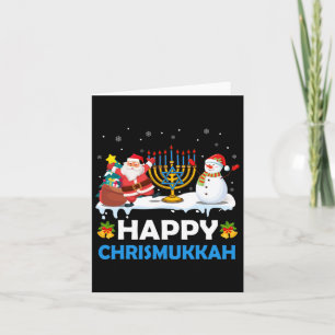 Happy Chrismukkah Hanukkah Fun Merry Christmas Jew Card