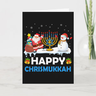 Happy Chrismukkah Hanukkah Fun Merry Christmas Jew Card
