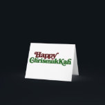 Happy Chrismukkah Holiday Card<br><div class="desc">In a blended blend of festivity,  Christmukkah unites, 
Christmas,  Hanukkah - a union of twinkling lights.
For a mixed religion family,  joy takes flight, 
Amidst traditions and candles aglow so bright, 
In this merry amalgamation,  hearts alight.</div>