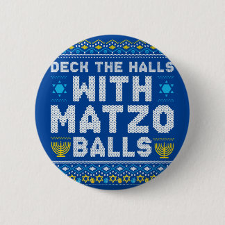 Happy Chrismukkah Jewish Christmas Hanukkah 6 Cm Round Badge