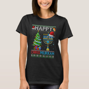 Happy Chrismukkah Jewish Christmas Hanukkah Chanuk T-Shirt
