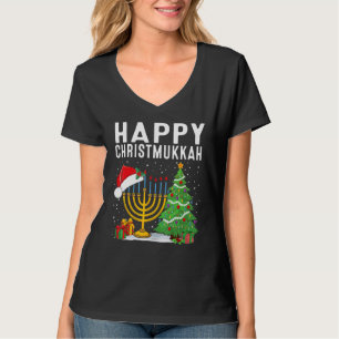 Happy Chrismukkah Jewish Christmas Hanukkah Holida T-Shirt