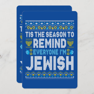 Happy Chrismukkah Jewish Christmas Hanukkah Holiday Card