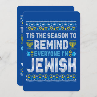 Happy Chrismukkah Jewish Christmas Hanukkah Holiday Card