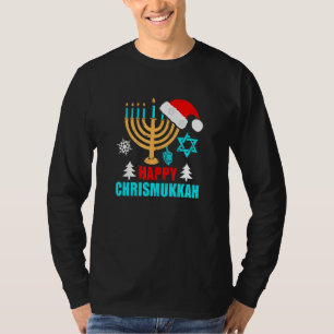 Happy Chrismukkah Jewish Hanukkah Festival T-Shirt