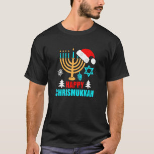 Happy Chrismukkah Jewish Hanukkah Festival T-Shirt