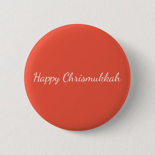 Happy Chrismukkah Pin (Front)
