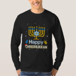 Happy Chrismukkah Ugly Hanukkah Christmas Sweater<br><div class="desc">Happy Chrismukkah Ugly Hanukkah Christmas Sweater Shirt. Perfect gift for your dad,  mum,  papa,  men,  women,  friend and family members on Thanksgiving Day,  Christmas Day,  Mothers Day,  Fathers Day,  4th of July,  1776 Independent day,  Veterans Day,  Halloween Day,  Patrick's Day</div>