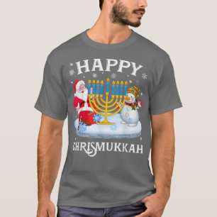 Happy Chrismukkah Xmas Funny Hanukkah Christmas Je T-Shirt