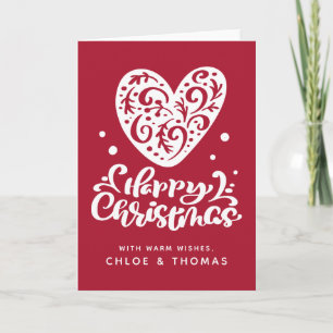 Happy Christmas   Add Your Names Card