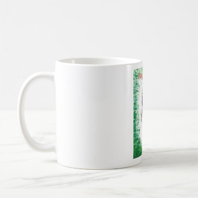 Happy Christmas Arborist Tree Surgeon Chainsaw. Coffee Mug (Left)