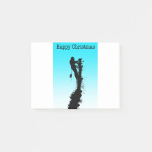 Happy Christmas Arborist Tree Surgeon Rigging Tree Post-it Notes